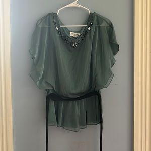 teal blue blouse from J.R Nites